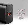 Axagon ACU-QC18 QC 3.0 1× OUTPUT wall charger 18W, Indoor, AC, Black