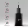 Axagon ACU-QC18 QC 3.0 1× OUTPUT wall charger 18W, Indoor, AC, Black