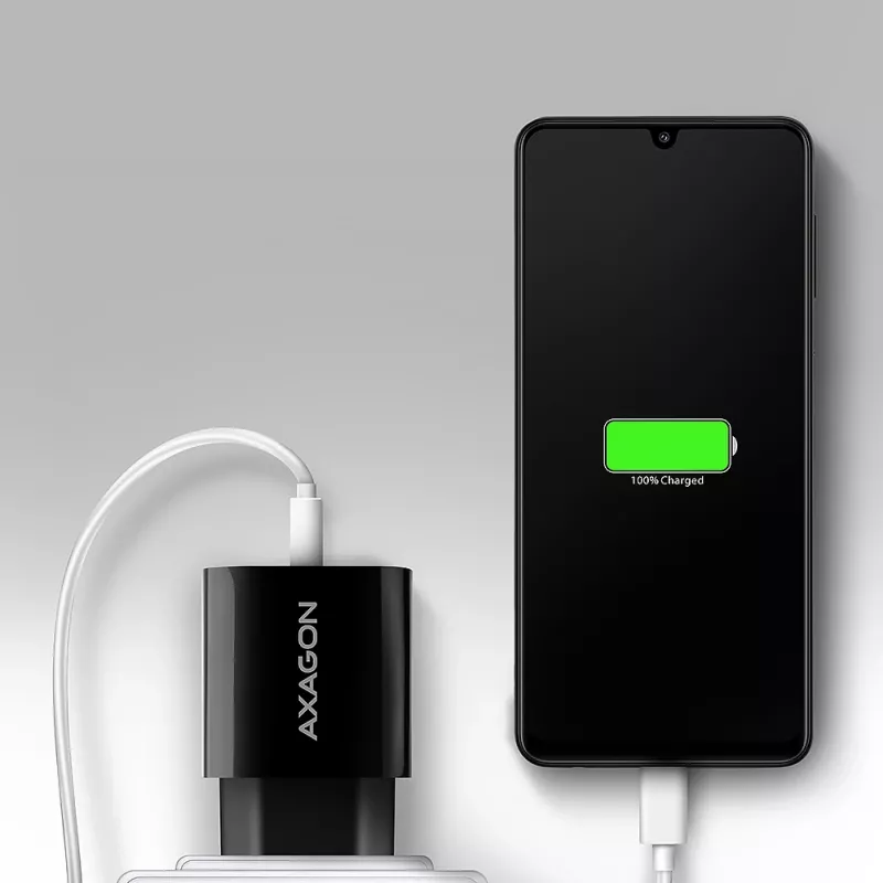 Axagon ACU-QC18 QC 3.0 1× OUTPUT wall charger 18W, Indoor, AC, Black