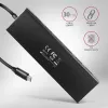 Axagon HUE-F7C 7x USB 3.2 Gen 1 ALU FLAT hub micro power IN 30cm USB-C USB 3.2 Gen 1 (3.1 Gen 1) Type-A 5000 Mbit/s Black