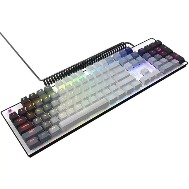 Mechanical Keyboard LORGAR Azar 514 White with RGB Backlight, ENG layout