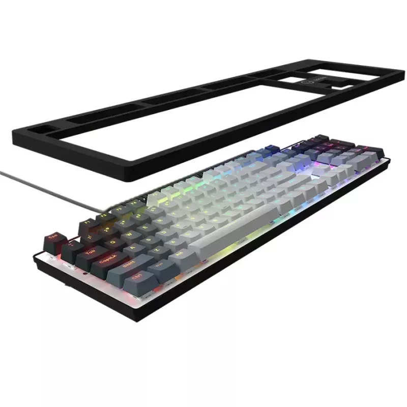 Mechanical Keyboard LORGAR Azar 514 White with RGB Backlight, ENG layout