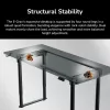 Desk COUGAR Gaming E-GRAV 180 Black Rectangular Carbon Fibre 180x80cm