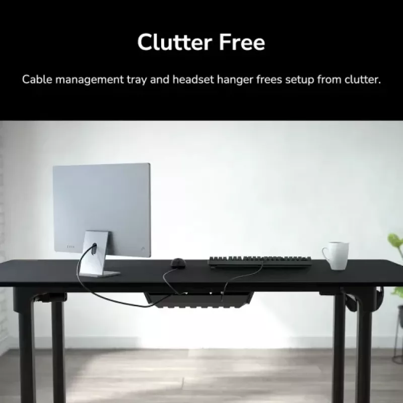 Desk COUGAR Gaming E-GRAV 180 Black Rectangular Carbon Fibre 180x80cm