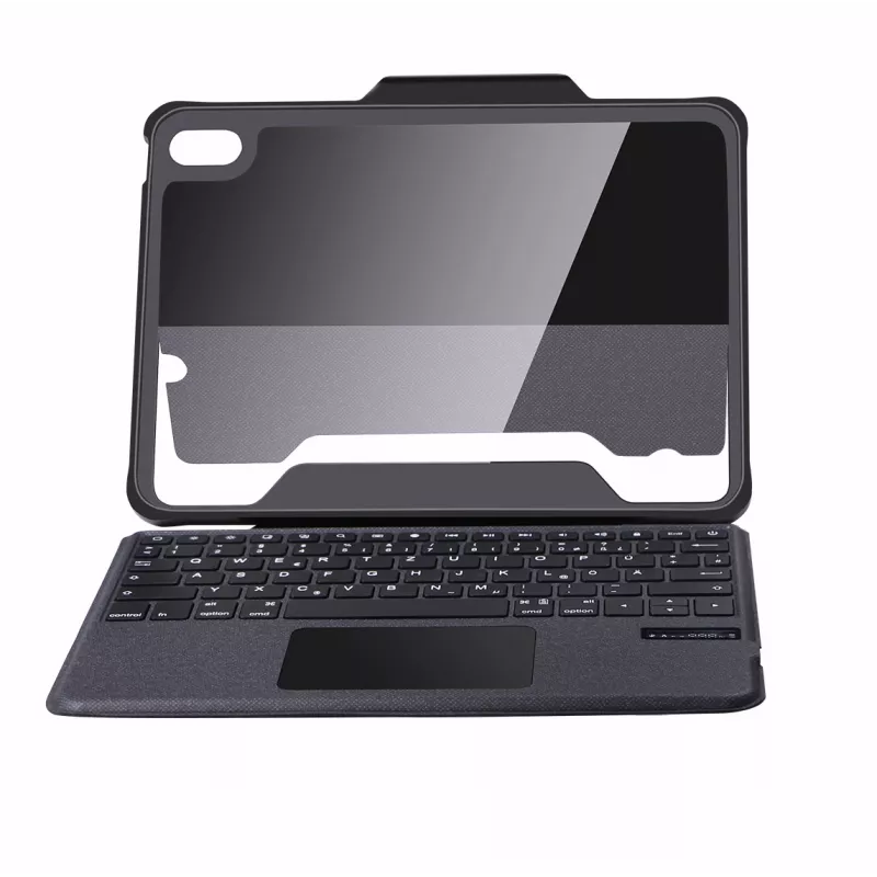 DEQSTER Rugged Touch Keyboard 10.9″, QWERTZ, German, Trackpad, Apple, Apple iPad 10, 9 inch (10. Gen.), 27.7 cm (10.9 inch)
