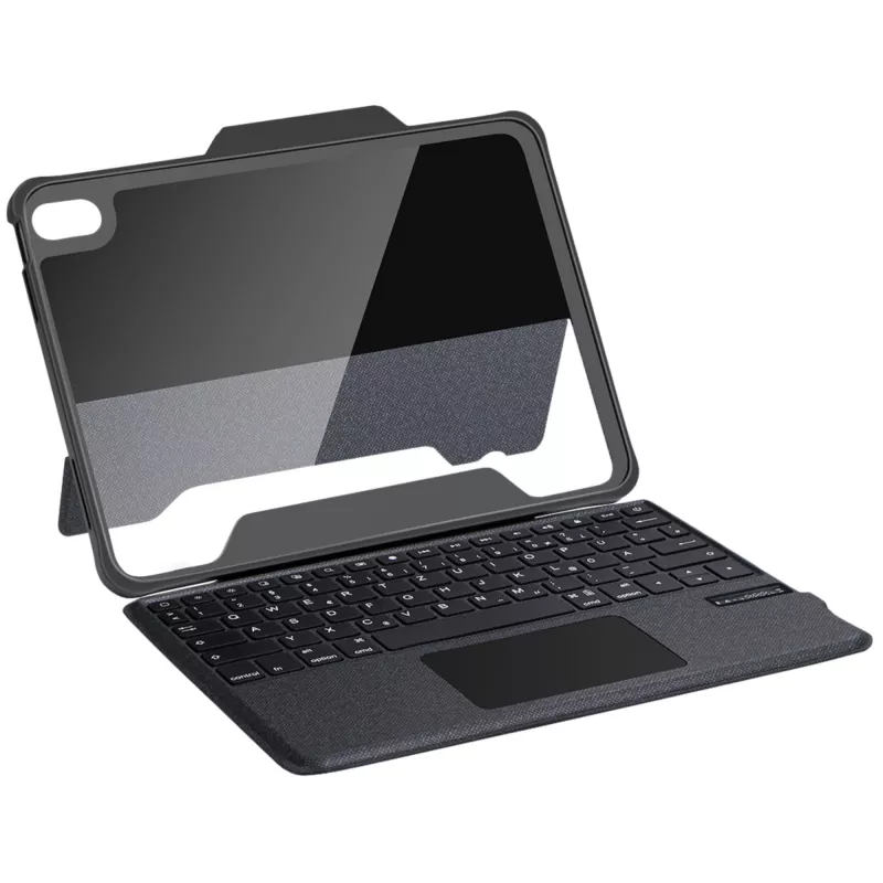 DEQSTER Rugged Touch Keyboard 10.9″, QWERTZ, German, Trackpad, Apple, Apple iPad 10, 9 inch (10. Gen.), 27.7 cm (10.9 inch)