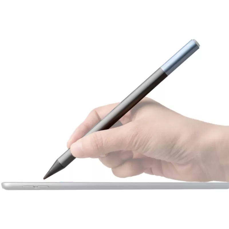 DEQSTER Pencil 2, Tablet, Apple, Blue, Grey, Apple iPads since 2018, Grey, Aluminium, Polycarbonate (PC), Polyoxymethylene (POM)