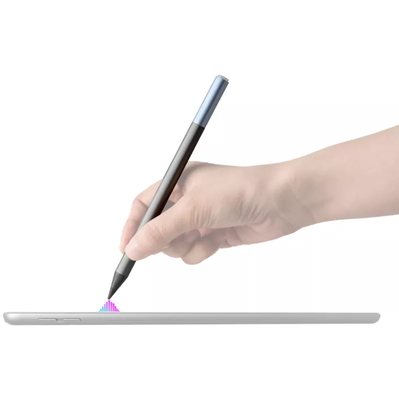 DEQSTER Pencil 2, Tablet, Apple, Blue, Grey, Apple iPads since 2018, Grey, Aluminium, Polycarbonate (PC), Polyoxymethylene (POM)