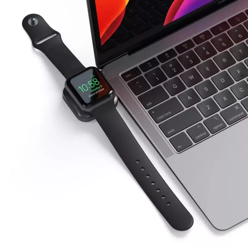 Charging stand Satechi ST-TCMCAWM Smartwatch Black Silver White Aluminium