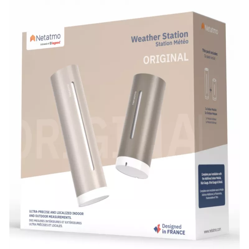 Netatmo NWS-S-EC digital weather station Brown Wi-Fi