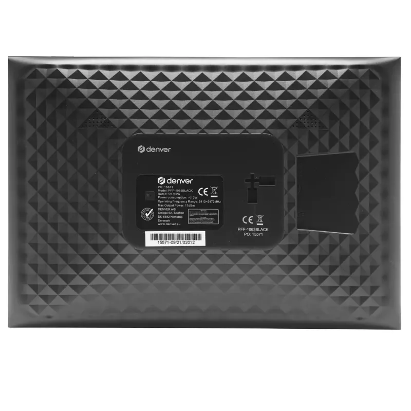 Digital Photo Frame Denver PFF-1063BLACK 10.1 inch Touchscreen Wi-Fi 1920x1080