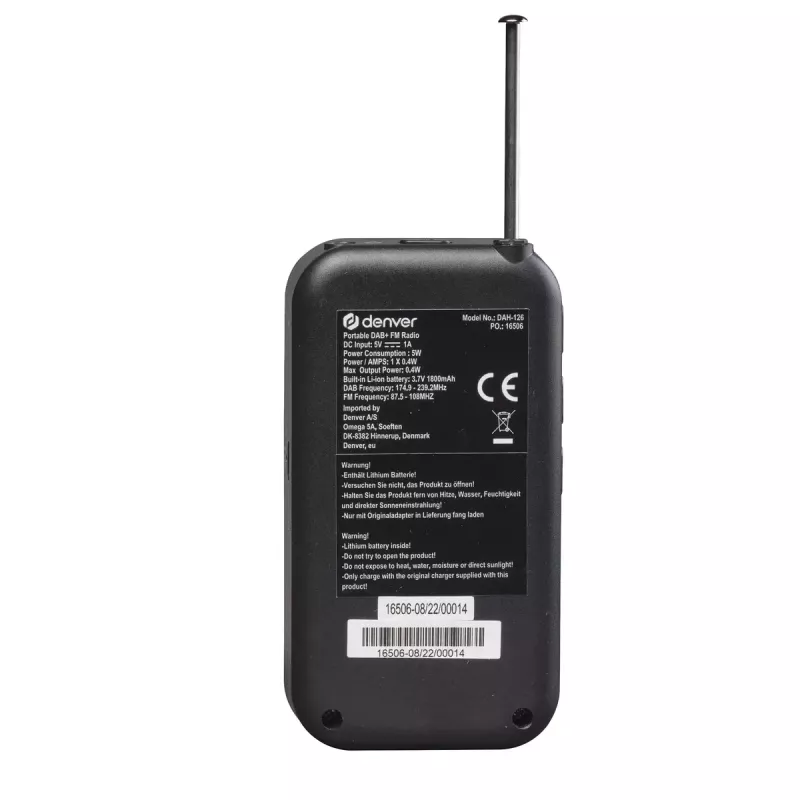 Personal Radio Denver DAH-126 Analog Digital DAB FM 10W
