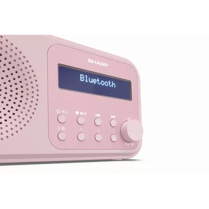 Portable Radio Sharp DR-P420 Digital Tuner DAB DAB+ FM Pink