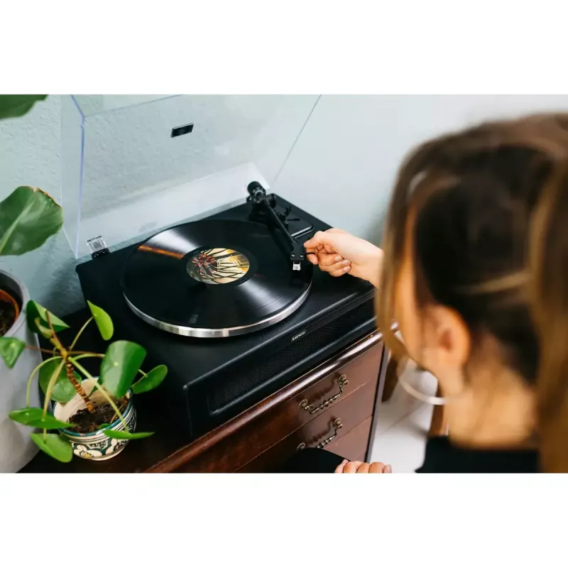 Belt-drive audio turntable Lenco LS-430BK Black 40W Bluetooth