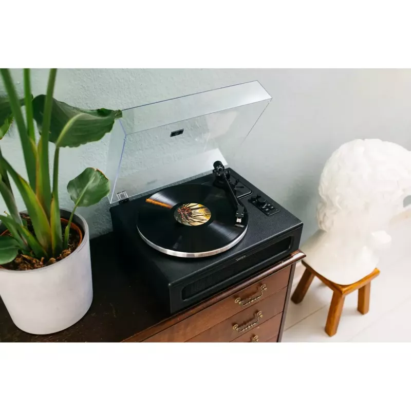 Belt-drive audio turntable Lenco LS-430BK Black 40W Bluetooth
