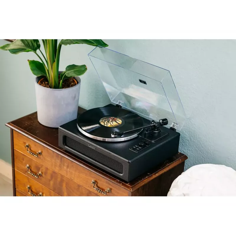 Belt-drive audio turntable Lenco LS-430BK Black 40W Bluetooth
