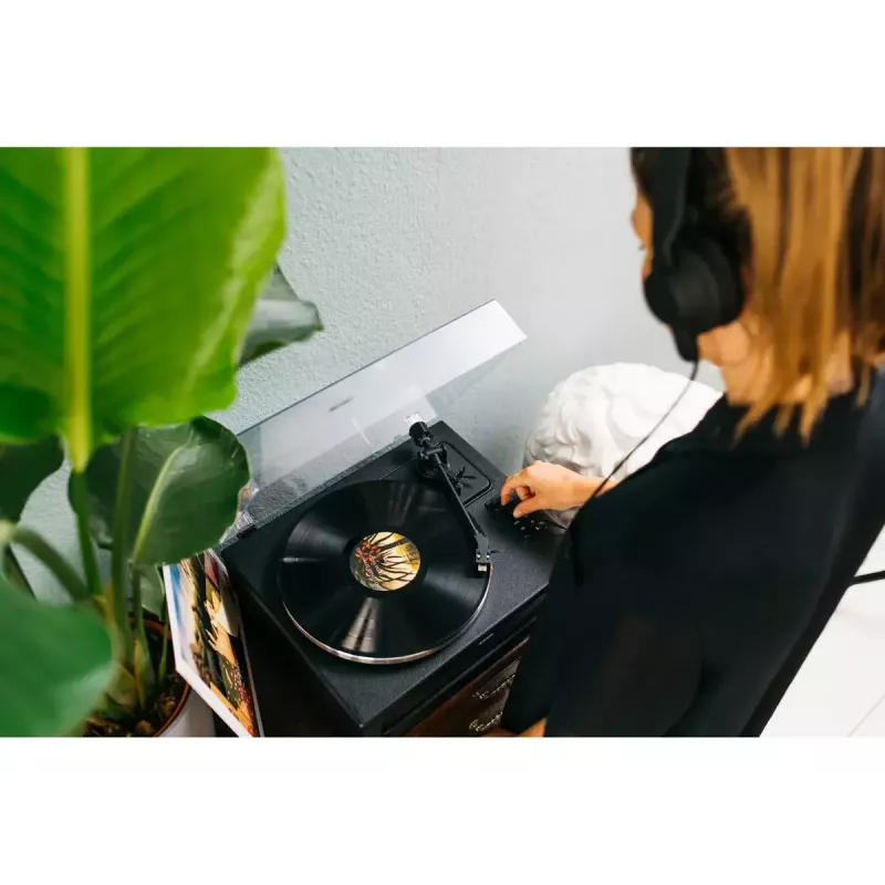 Belt-drive audio turntable Lenco LS-430BK Black 40W Bluetooth
