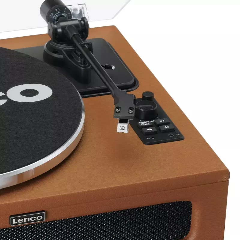 Belt-drive audio turntable Lenco LS-430BN Brown Manual 3-4g tracking force