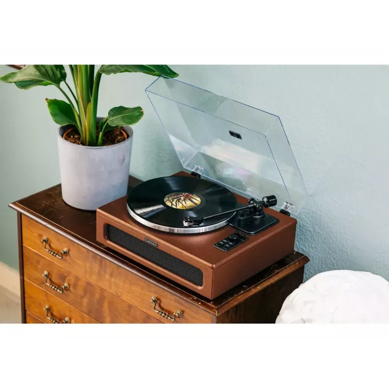 Belt-drive audio turntable Lenco LS-430BN Brown Manual 3-4g tracking force