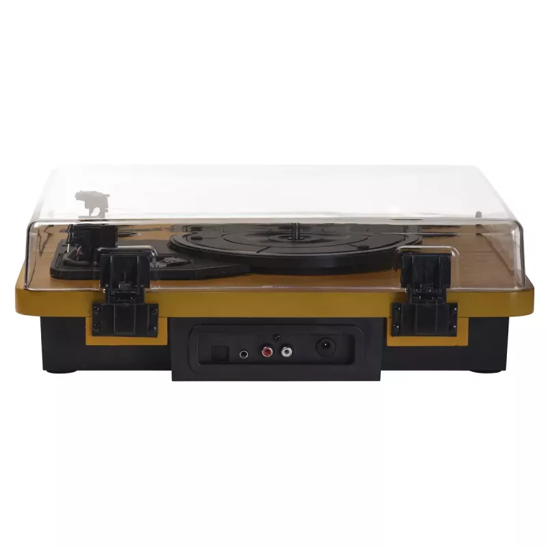 Denver VPL-230LW Black Wood Semi Automatic Turntable 2W RMS
