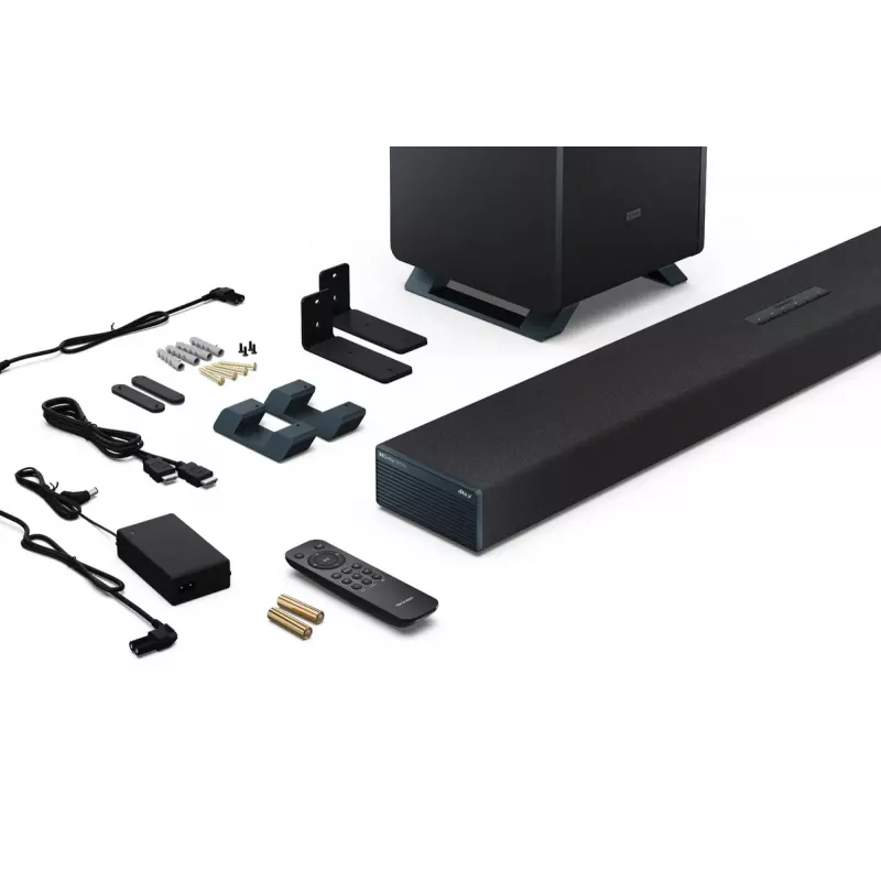 Sharp HT-SBW53121(BK) soundbar speaker Silver 3.1.2 channels 182 W