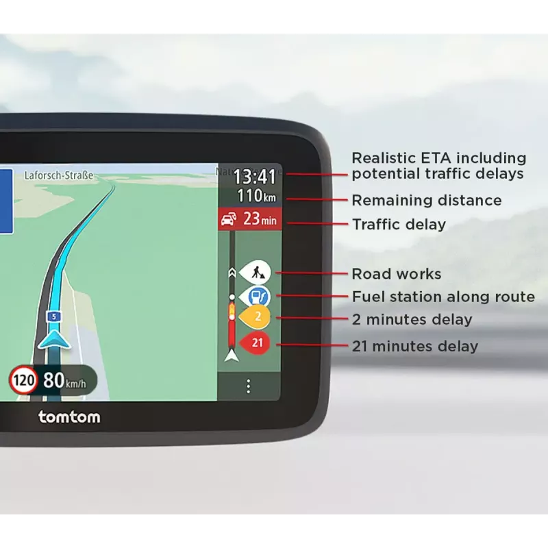 TomTom GO Classic navigator 5 inch Touchscreen Black 32GB 2000MB RAM