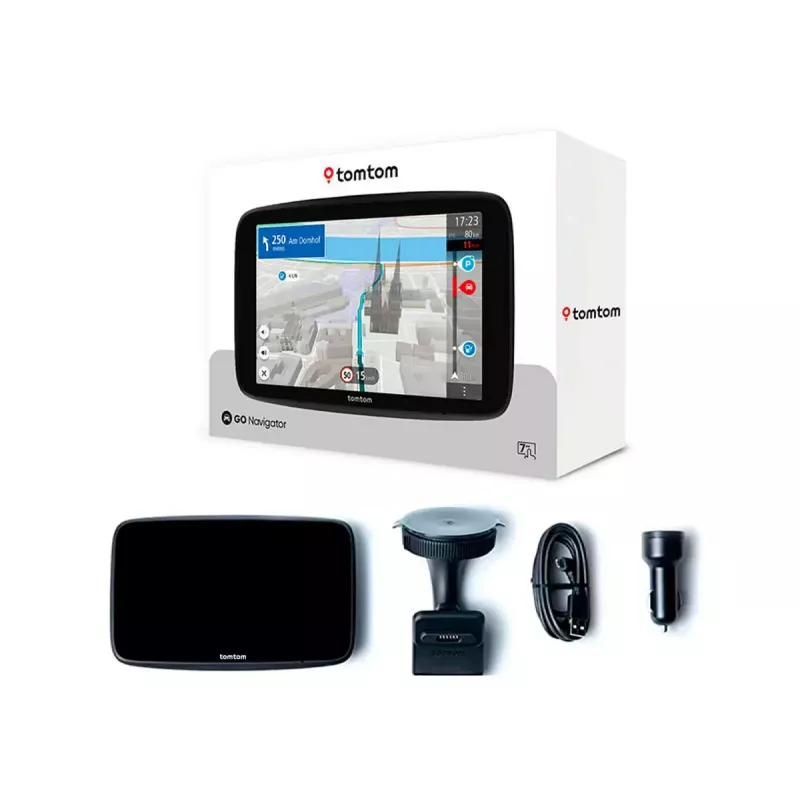 Handheld GPS navigator TOMTOM GO with 7 inch touchscreen, 32 GB, Europe maps, black