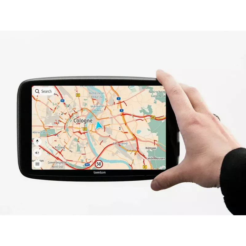 Handheld GPS navigator TOMTOM GO with 7 inch touchscreen, 32 GB, Europe maps, black