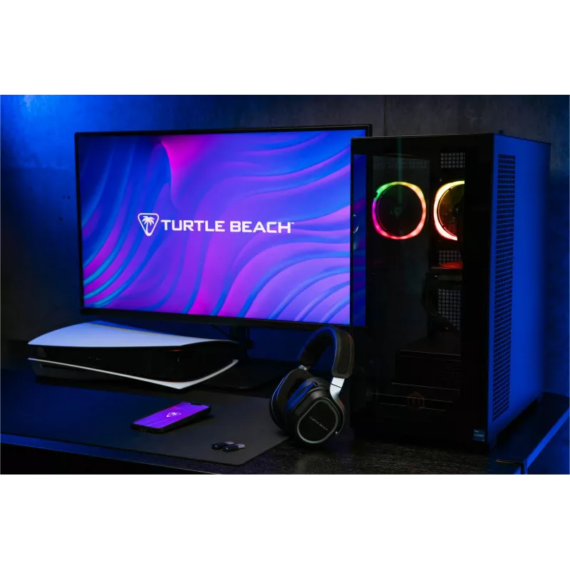 Turtle Beach Stealth 700 Black PlayStation Wireless Gaming Headset with up to 80 hour Battery, Bluetooth, Dual Transmitters and 60mm Speakers for PS5, PS4, PC and Mobile