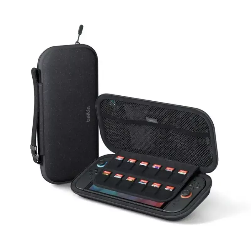 Hardshell travel case Belkin ENA002HQCH for Nintendo, Black — 145×293×46 mm