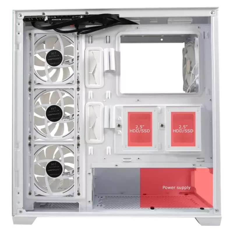 PC Case LC-Power LC-715W-ON Midi Tower White
