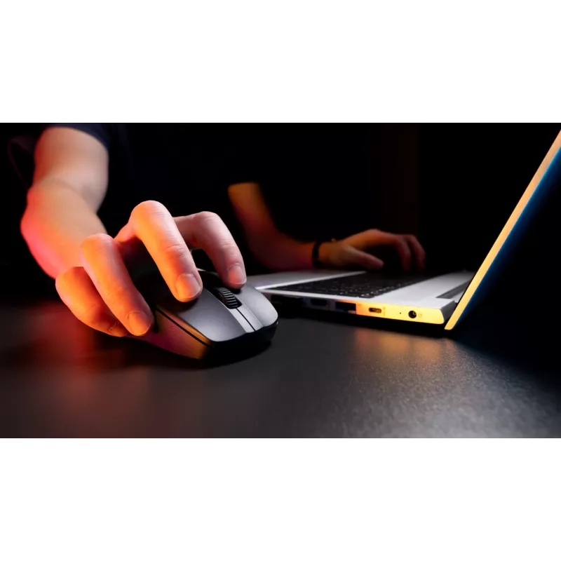 Turtle Beach Pure Air Black - Ultra-Light Wireless Ergonomic RGB Gaming Mouse, 26K DPI Optical Sensor, 125h Battery, RGB Illumination