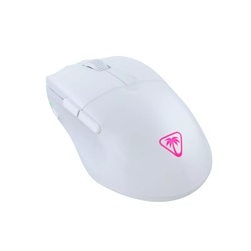 Turtle Beach Pure Air White - Ultra-Light Wireless Ergonomic RGB Gaming Mouse, 26K DPI Optical Sensor, 125h Battery, RGB Illumination