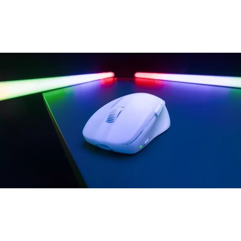 Turtle Beach Pure Air White - Ultra-Light Wireless Ergonomic RGB Gaming Mouse, 26K DPI Optical Sensor, 125h Battery, RGB Illumination