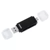 Hama Basic USB 2.0 OTG Cardreader, SD/microSD, black