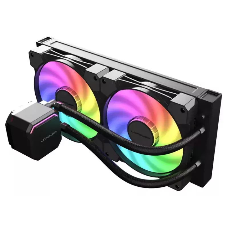 All-in-one liquid cooler LC-Power LC-CC-240-B-ARGB 12 cm Black