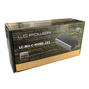 SSD enclosure LC-Power LC-M2-C-NVME-2X2