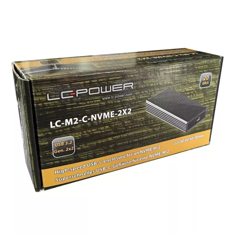 SSD enclosure LC-Power LC-M2-C-NVME-2X2