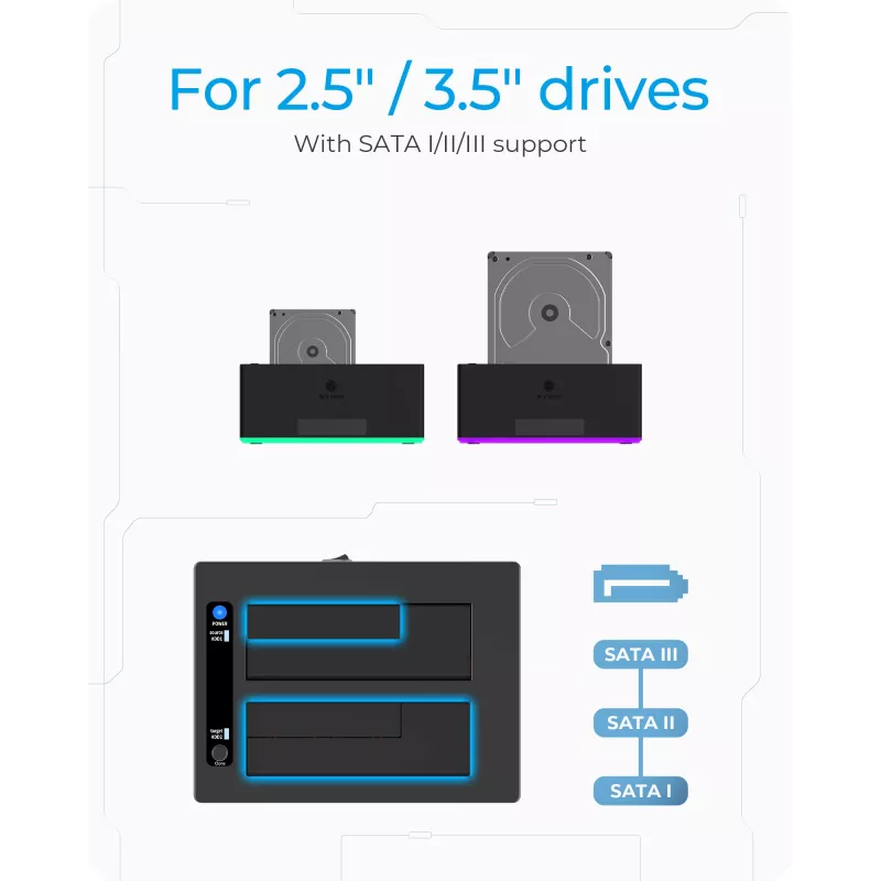 ICY BOX IB-127CL-U3 USB 3.2 Gen 1 (3.1 Gen 1) Type-B Black
