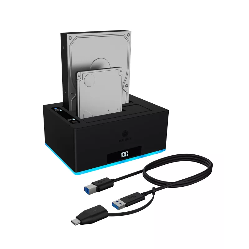 ICY BOX IB-127CL-U3 USB 3.2 Gen 1 (3.1 Gen 1) Type-B Black