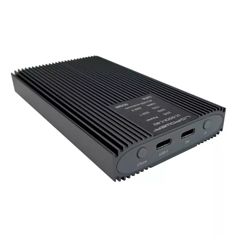 SSD enclosure LC-Power LC-DOCK-C-M2 2 M.2 drives 10 Gbit/s Anthracite