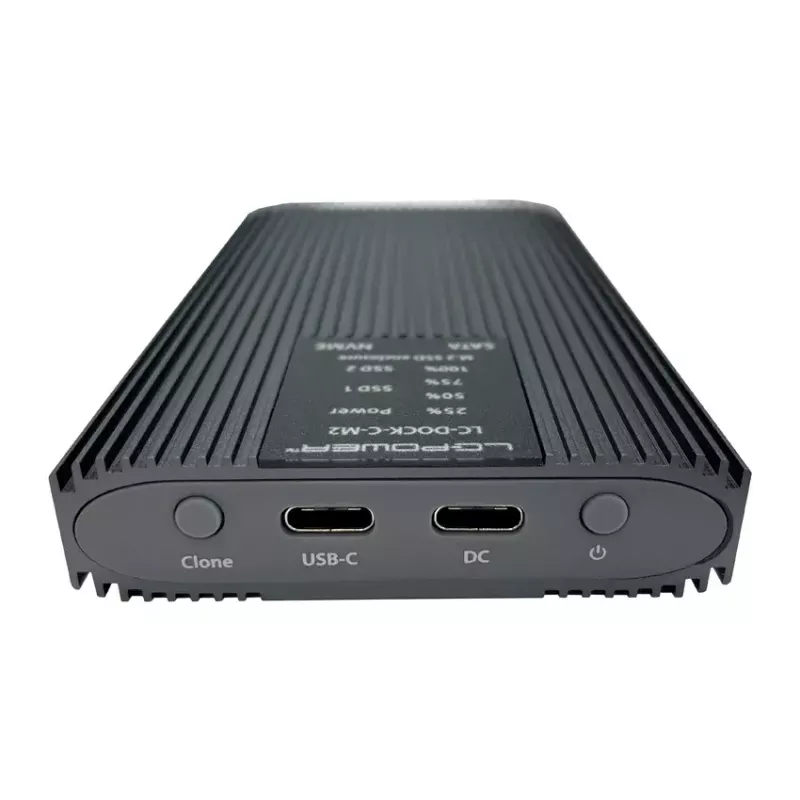 SSD enclosure LC-Power LC-DOCK-C-M2 2 M.2 drives 10 Gbit/s Anthracite