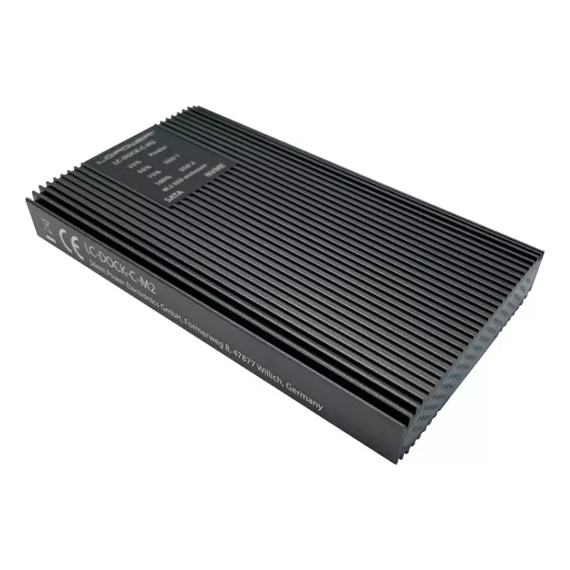 SSD enclosure LC-Power LC-DOCK-C-M2 2 M.2 drives 10 Gbit/s Anthracite
