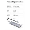 Ugreen 70336 interface hub USB 3.2 Gen 1 (3.1 Gen 1) Type-C 5000 Mbit/s