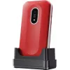 Mobile phone Doro Leva L20 4G, 2.8 inch screen, red-white