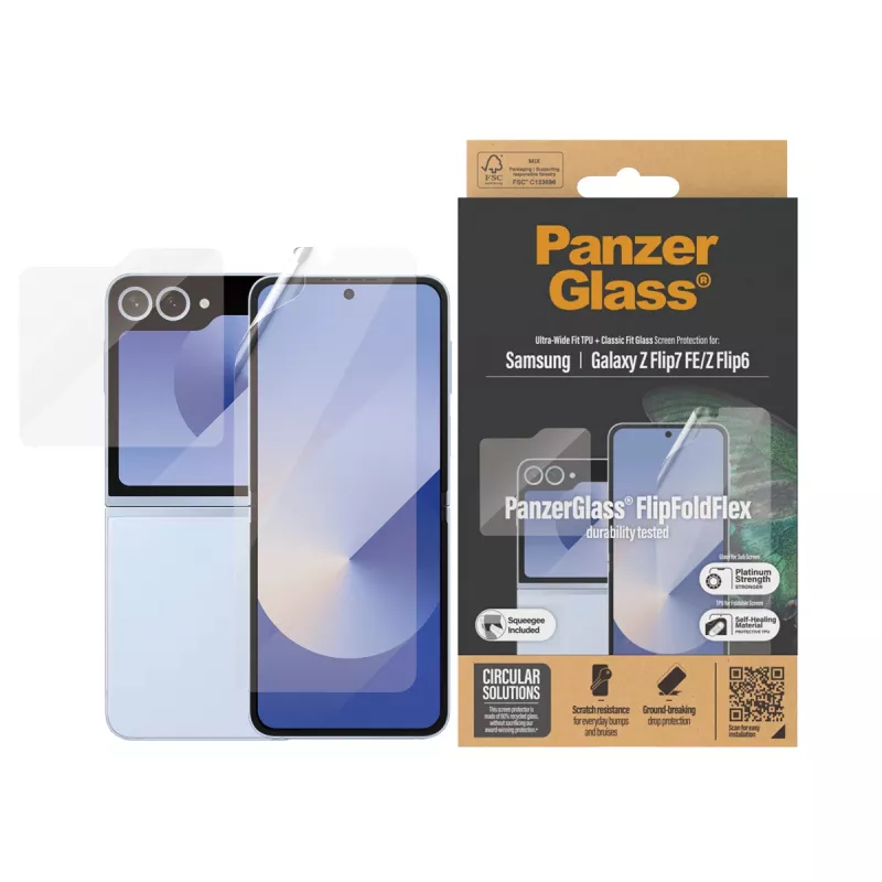 PanzerGlass ® Screen Protector Samsung Galaxy Z Flip7 FE | Flip6 | Glass & Film