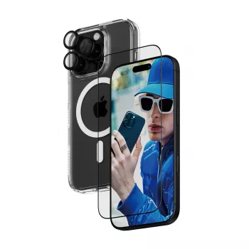 3-in-1 Protection Bundle PanzerGlass iPhone '24 6.3 inch Pro