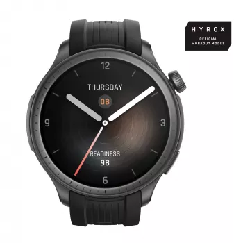 Amazfit Balance 3.81 cm (1.5 inch) AMOLED 46 mm Digital 480 x 480 pixels Touchscreen Black Wi-Fi GPS (satellite)