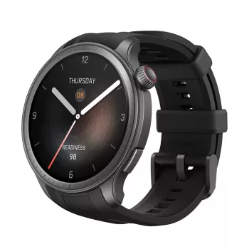 Amazfit Balance 3.81 cm (1.5 inch) AMOLED 46 mm Digital 480 x 480 pixels Touchscreen Black Wi-Fi GPS (satellite)