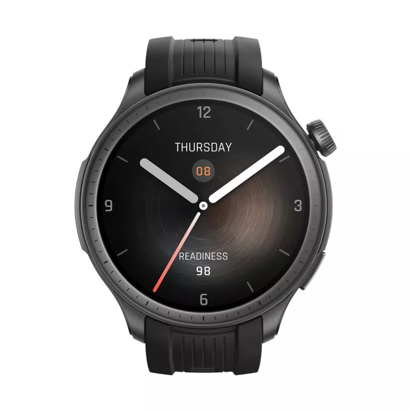 Amazfit Balance 3.81 cm (1.5 inch) AMOLED 46 mm Digital 480 x 480 pixels Touchscreen Black Wi-Fi GPS (satellite)